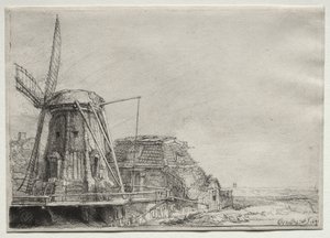 Il mulino a vento da Rembrandt van Rijn