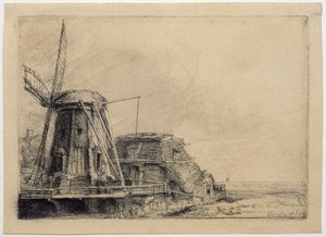 Il mulino a vento da Rembrandt van Rijn