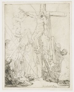 La discesa dalla croce: uno schizzo da Rembrandt van Rijn
