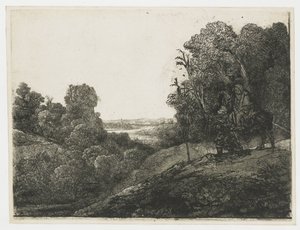 La fuga in Egitto: tavola modificata tratta da Seghers da Rembrandt van Rijn