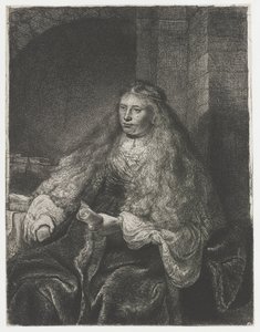 La grande sposa ebrea da Rembrandt van Rijn