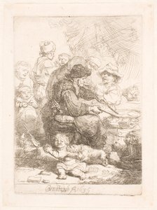 La donna delle frittelle da Rembrandt van Rijn