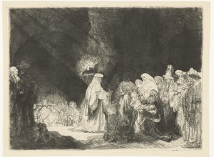 La presentazione al tempio da Rembrandt van Rijn