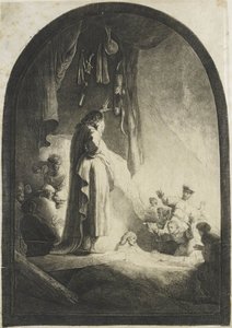 La resurrezione di Lazzaro: la lastra più grande da Rembrandt van Rijn
