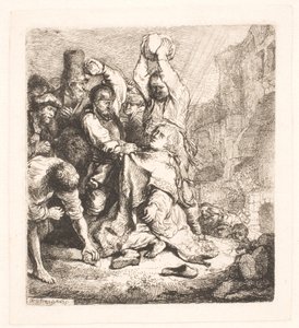 La lapidazione di S. Stefano da Rembrandt van Rijn
