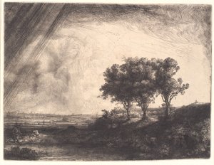 I tre alberi da Rembrandt van Rijn