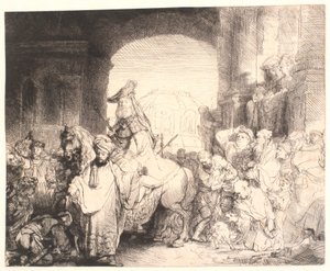 Il trionfo di Mardocheo da Rembrandt van Rijn