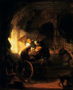 Tobia restituisce la vista a suo padre, 1636 da Rembrandt van Rijn