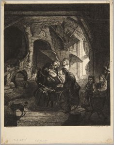 Tobia riacquista la vista da Rembrandt van Rijn