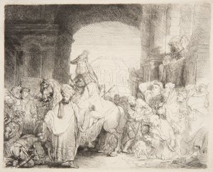 Trionfo di Mardocheo da Rembrandt van Rijn
