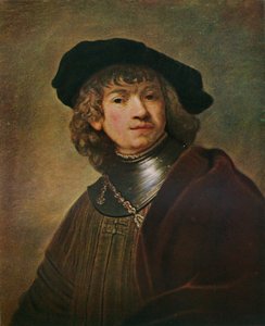 Tronie di un giovane con gorgera e berretto, c1639 da Rembrandt van Rijn