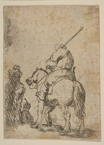 Soldato con turbante a cavallo da Rembrandt van Rijn