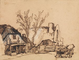 Due Capanne da Rembrandt van Rijn