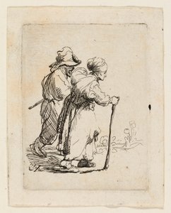 Due Vagabondi, un Uomo e una Donna da Rembrandt van Rijn