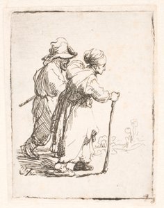 Due vagabondi, un uomo e una donna da Rembrandt van Rijn