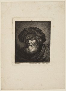 Vecchio con berretto da Rembrandt van Rijn