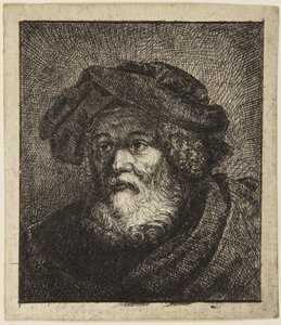 Vecchio con berretto da Rembrandt van Rijn