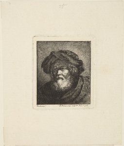 Vecchio con berretto da Rembrandt van Rijn