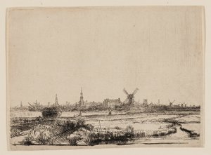 Veduta di Amsterdam dal Kadijk