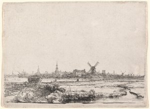 Veduta di Amsterdam da nord-ovest