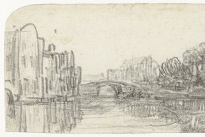 Veduta del Nieuwezijds Voorburgwal da Rembrandt van Rijn