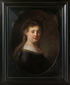 Giovane donna in costume di fantasia da Rembrandt van Rijn