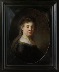 Giovane donna in costume fantastico, 1633 da Rembrandt van Rijn