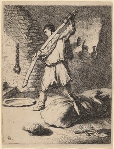 Decapitazione di Giovanni Battista da Rembrandt van Rijn and Studio of Rembrandt
