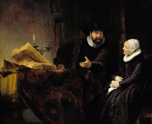 Il predicatore mennonita Anslo e sua moglie da Rembrandt van Rijn