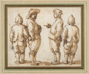 Quattro Giovani in Piedi da Remigio Cantagallina