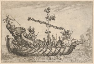 Peleo e Talamone, dalla serie Vasi degli Argonauti, per la celebrazione del matrimonio..., 1608 da Remigio Cantagallina