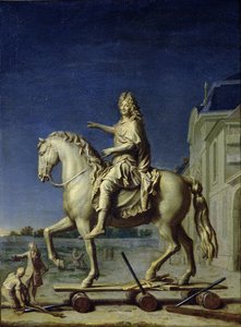 Trasporto della statua equestre di Luigi XIV a Place Vendome nel 1699, dopo il 1669 da René Antoine Houasse