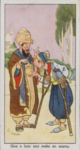 Proverbio orientale: Dai un prestito e fai un nemico