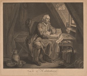 La meditazione da René Gaillard, after Johann Eleazar Schenau