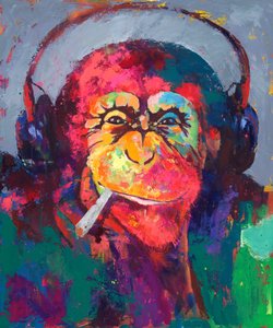 Cuffie Colorful Monkey da Renate Holzner