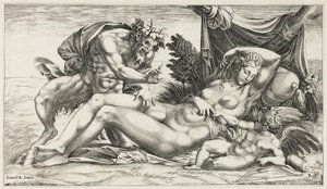 Giove e Antiope da Rene Boyvin