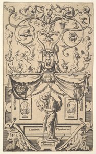 Pannello con figura di Saturno, tavola 1, ca. 1550-65 da Rene Boyvin