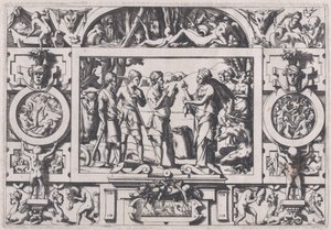 La regina Ino e il contadino da Rene Boyvin