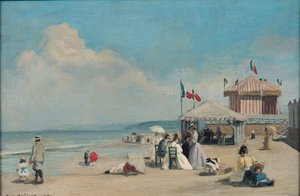 La spiaggia di Cabourg da René François Xavier Prinet