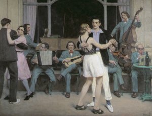 Il Bar del Casinò a Cabourg, c.1930 da René François Xavier Prinet