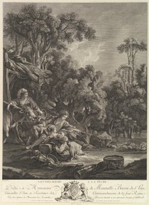 Les Villagois à la Pêche da Rene Gaillard