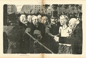 Illustrazione di Hermann-Paul (1864-1940) in Le Canard Sauvage da Rene George Hermann Paul