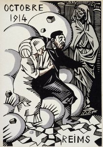 Ottobre 1914, Reims - in “Calendar of War” ed. 1916 da Rene George Hermann Paul