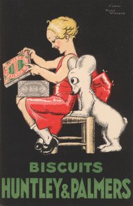 Pubblicità per i biscotti Huntley & Palmers