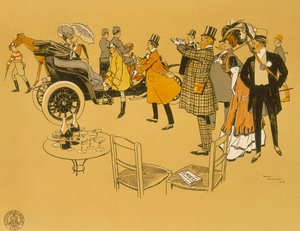 Poster pubblicitario delle auto Berliet, 1906