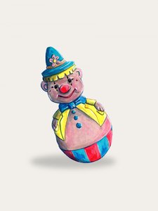 Il clown Roly Poly felice da Renee Machan Cottagecore Artist