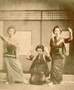 Ragazze che ballano c.1896 da Renjo Shimooka