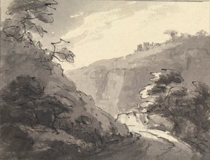 Paesaggio con strada in primo piano da Rev. William Gilpin