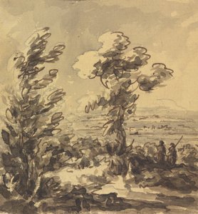 Paesaggio con Alberi in Primo Piano