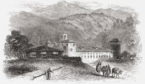 Convento a Vallombrosa, Firenze, Italia, alla fine del XIX secolo. Da 